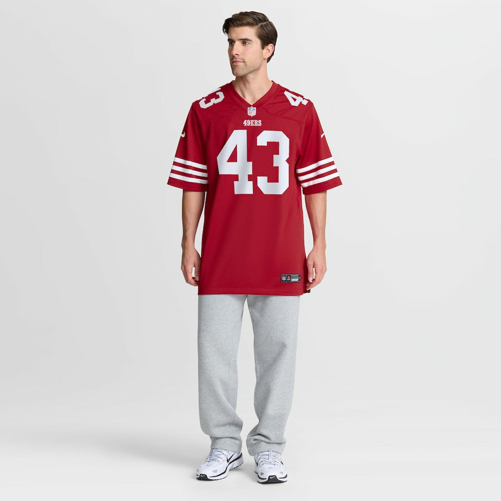Messiah Swinson San Francisco 49ers Team Game Jersey - Scarlet