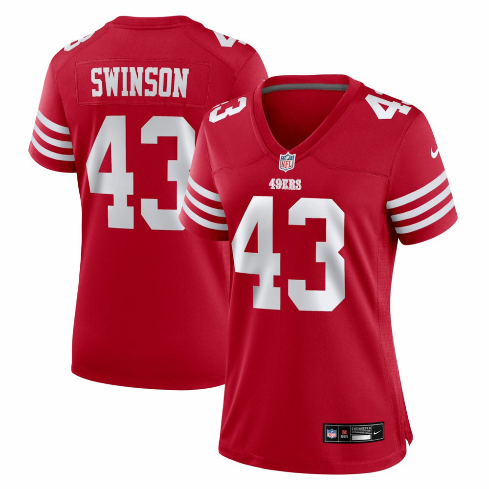 Messiah Swinson San Francisco 49ers Women's Team Game Jersey - Scarlet