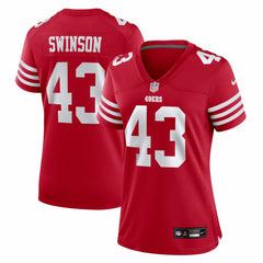 Messiah Swinson San Francisco 49ers Women's Team Game Jersey - Scarlet