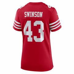 Messiah Swinson San Francisco 49ers Women's Team Game Jersey - Scarlet