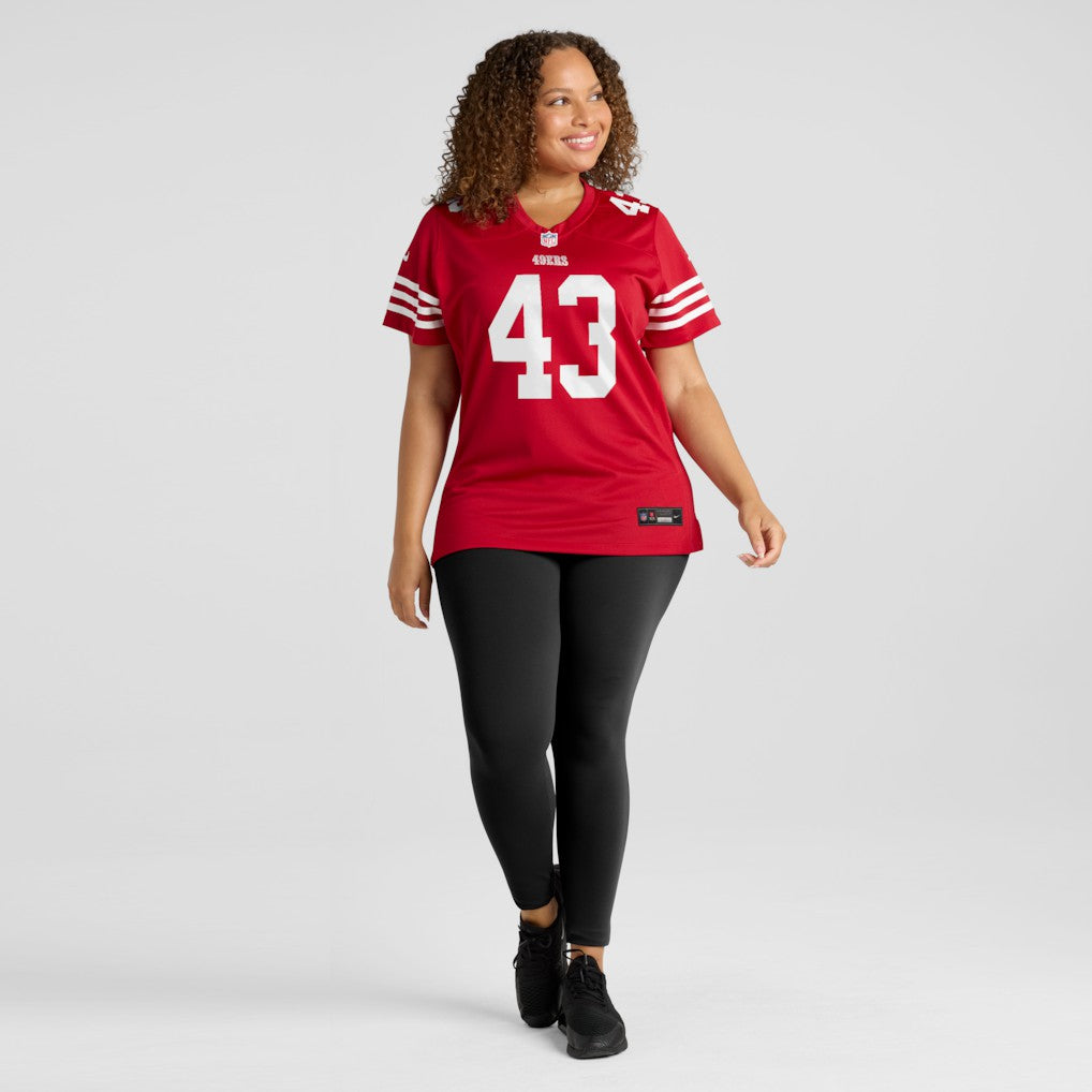 Messiah Swinson San Francisco 49ers Women's Team Game Jersey - Scarlet