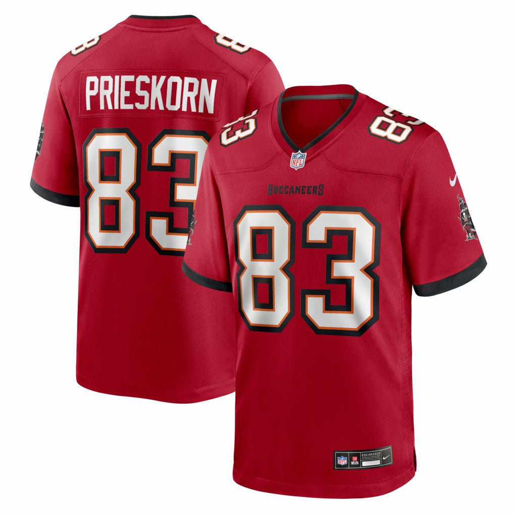 Caden Prieskorn Tampa Bay Buccaneers Team Game Jersey - Red