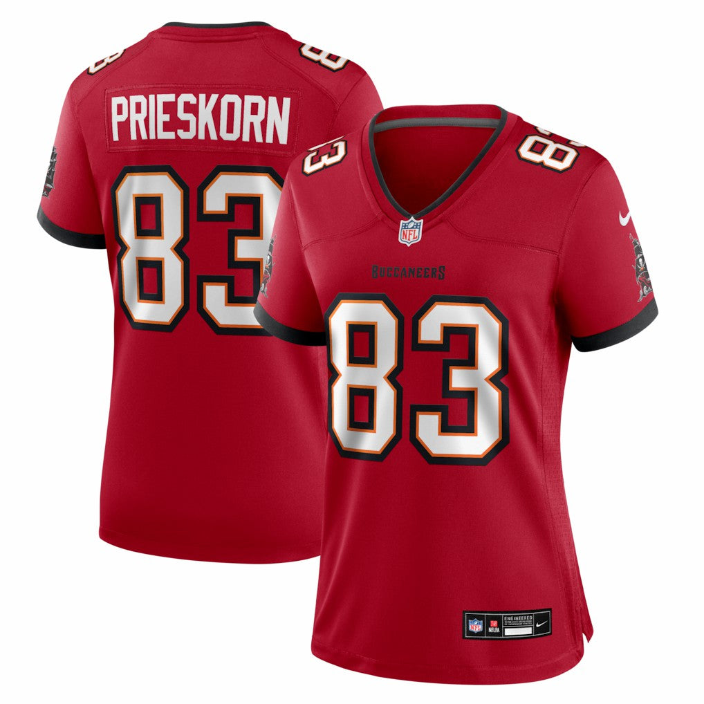 Caden Prieskorn Tampa Bay Buccaneers Women's Team Game Jersey - Red