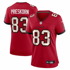 Caden Prieskorn Tampa Bay Buccaneers Women's Team Game Jersey - Red