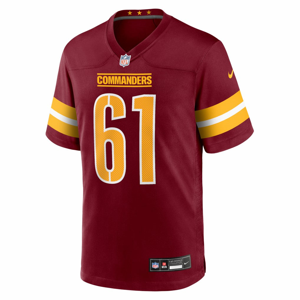 Tyler Cooper Washington Commanders Team Game Jersey - Burgundy