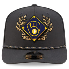 Milwaukee Brewers 2025 National League Division Series Champions 9SEVENTY Adjustable Hat Charcoal | New Era