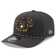 Milwaukee Brewers 2025 National League Division Series Champions 9SEVENTY Adjustable Hat Charcoal | New Era