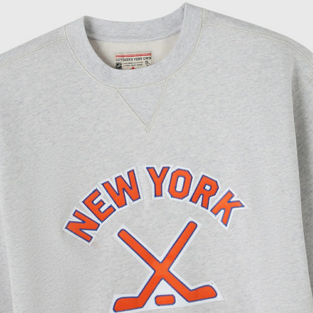 New York Islanders OVO x NHL Fleece Sweatshirt Heather Gray