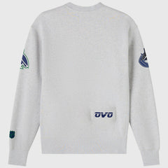 Vancouver Canucks OVO x NHL Fleece Sweatshirt Heather Gray