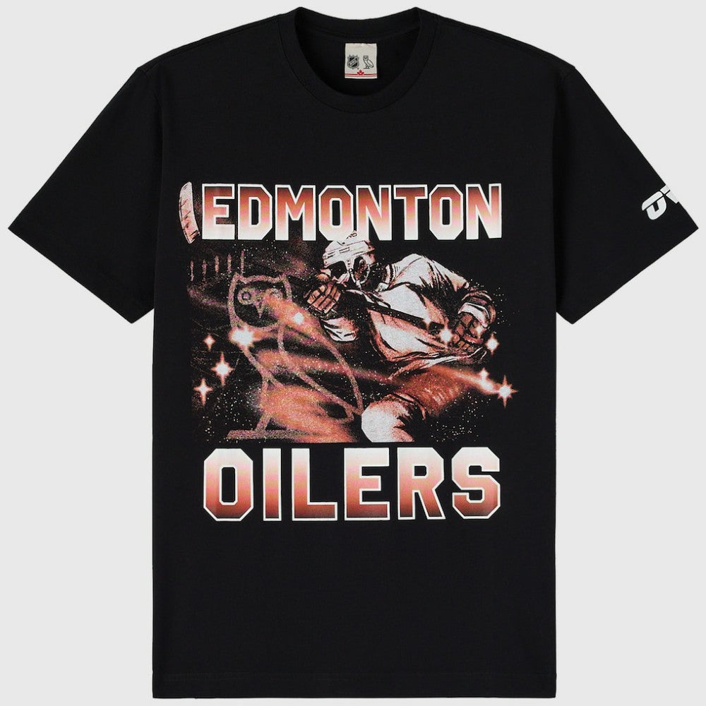Edmonton Oilers OVO x NHL Graphic T-Shirt Black