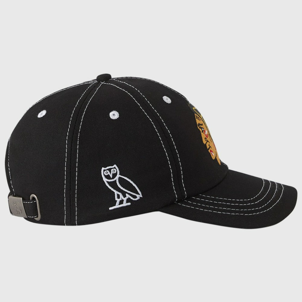 Chicago Blackhawks OVO x NHL Adjustable Sport Hat Black