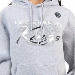 Los Angeles Kings G-III 4Her by Carl Banks Women's Shadow Logo Fleece Hoodie Gray