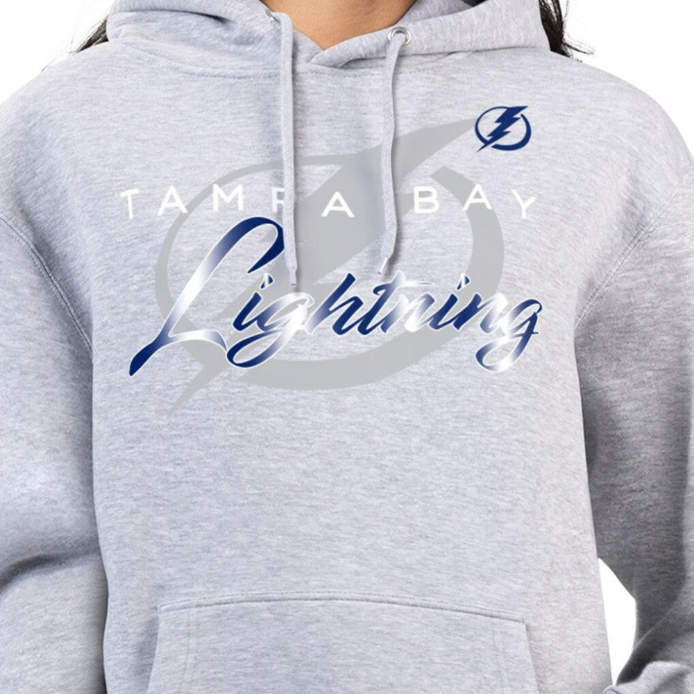 Tampa Bay Lightning G-III 4Her by Carl Banks Women's Shadow Logo Fleece Hoodie Gray