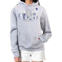 Toronto Maple Leafs G-III 4Her by Carl Banks Women's Shadow Logo Fleece Hoodie Gray