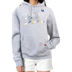 Buffalo Sabres G-III 4Her by Carl Banks Women's Shadow Logo Fleece Hoodie Gray