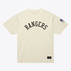 New York Rangers Mitchell & Ness Unisex Arched Team T-Shirt Cream