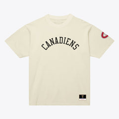Montreal Canadiens Mitchell & Ness Unisex Arched Team T-Shirt Cream