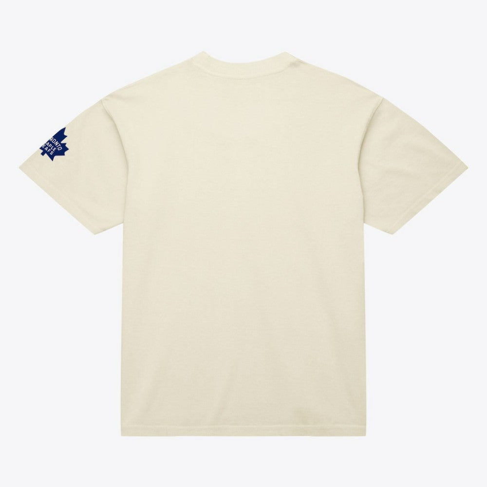 Toronto Maple Leafs Mitchell & Ness Unisex Arched Team T-Shirt Cream