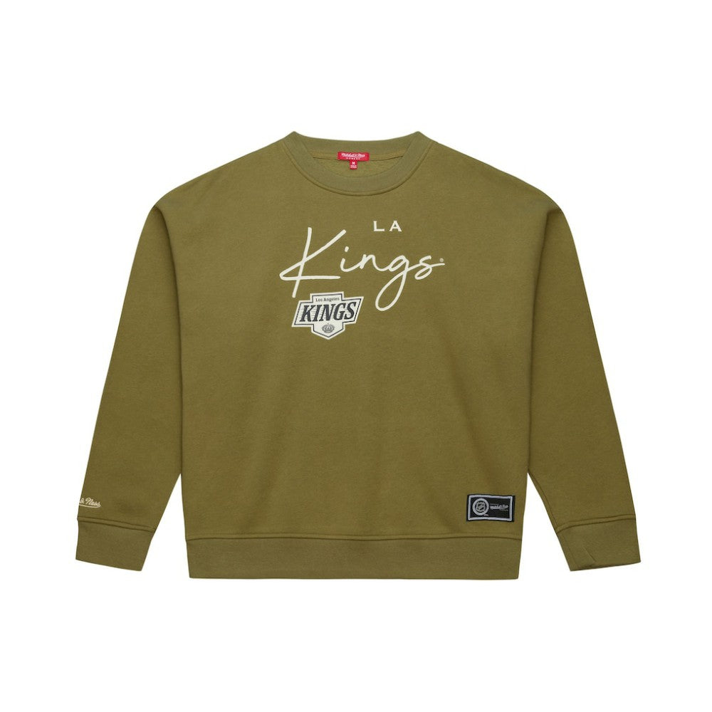 Los Angeles Kings Mitchell & Ness Women's Fleece Sweatshirt Hunter Green
