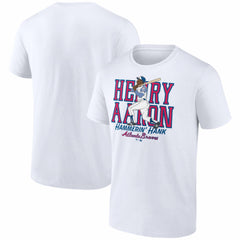 Hank Aaron Atlanta Braves Cooperstown Player T-Shirt White
