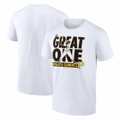 Roberto Clemente Pittsburgh Pirates Cooperstown Player T-Shirt White