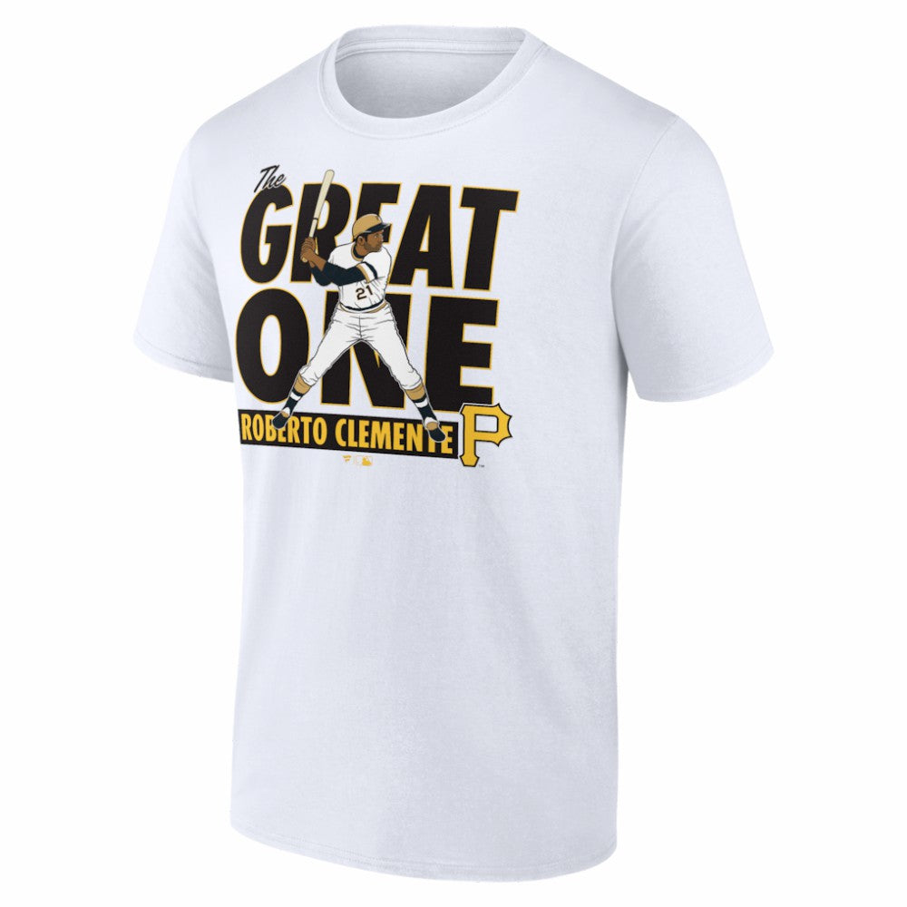 Roberto Clemente Pittsburgh Pirates Cooperstown Player T-Shirt White
