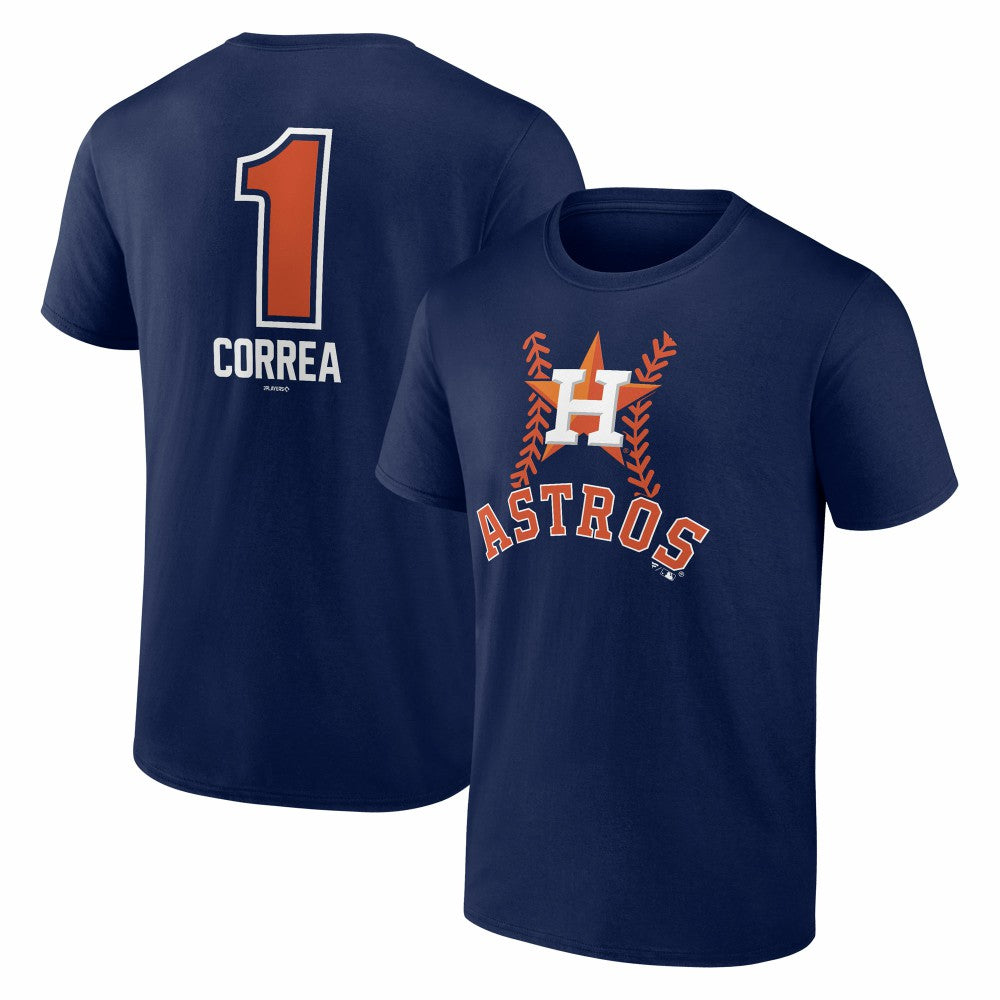 Carlos Correa Houston Astros Fastball Player Name & Number T-Shirt Navy