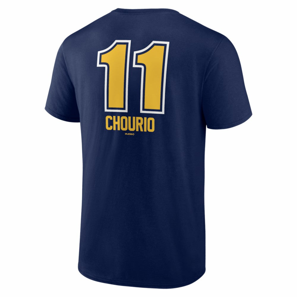Jackson Chourio Milwaukee Brewers Fastball Player Name & Number T-Shirt Navy