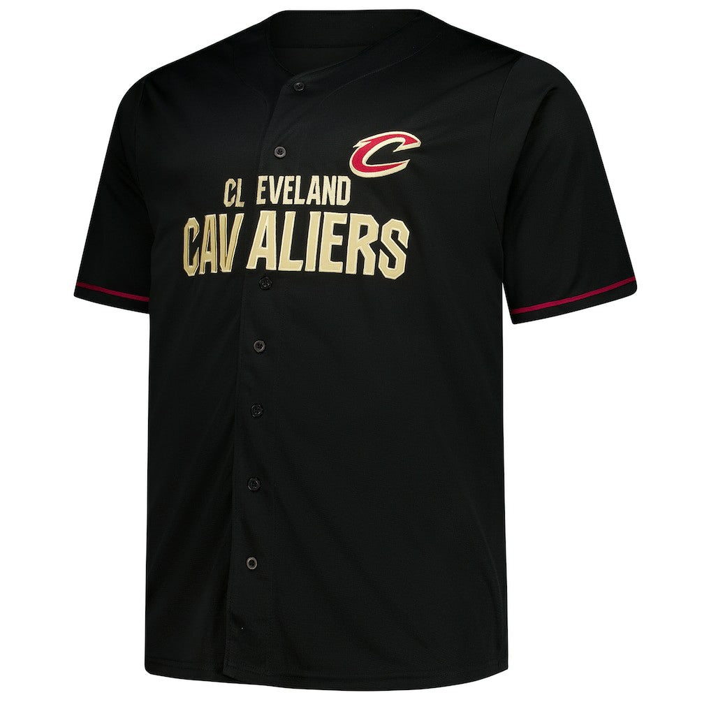Cleveland Cavaliers Big & Tall Pop Full-Button Jersey sale - Black