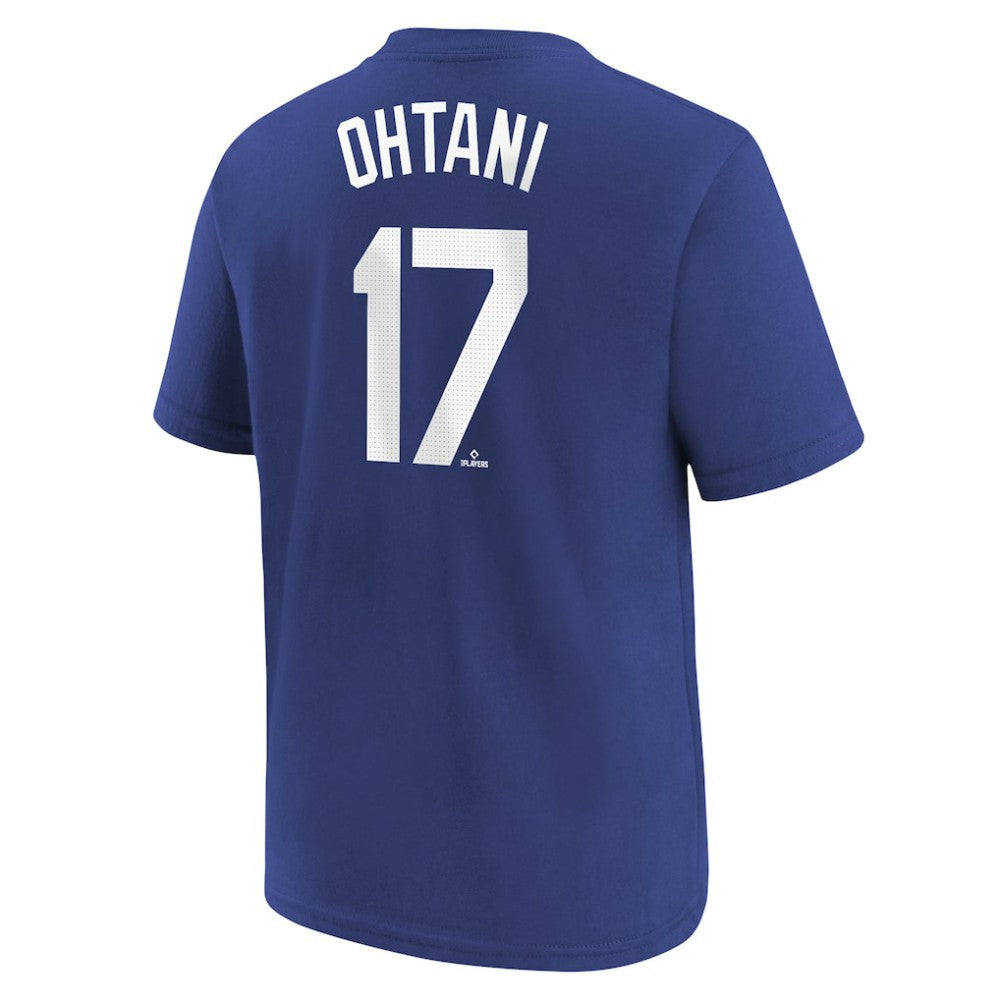 Shohei Ohtani Los Angeles Dodgers Youth 2025 World Series Champions Name & Number T-Shirt Royal | Nike