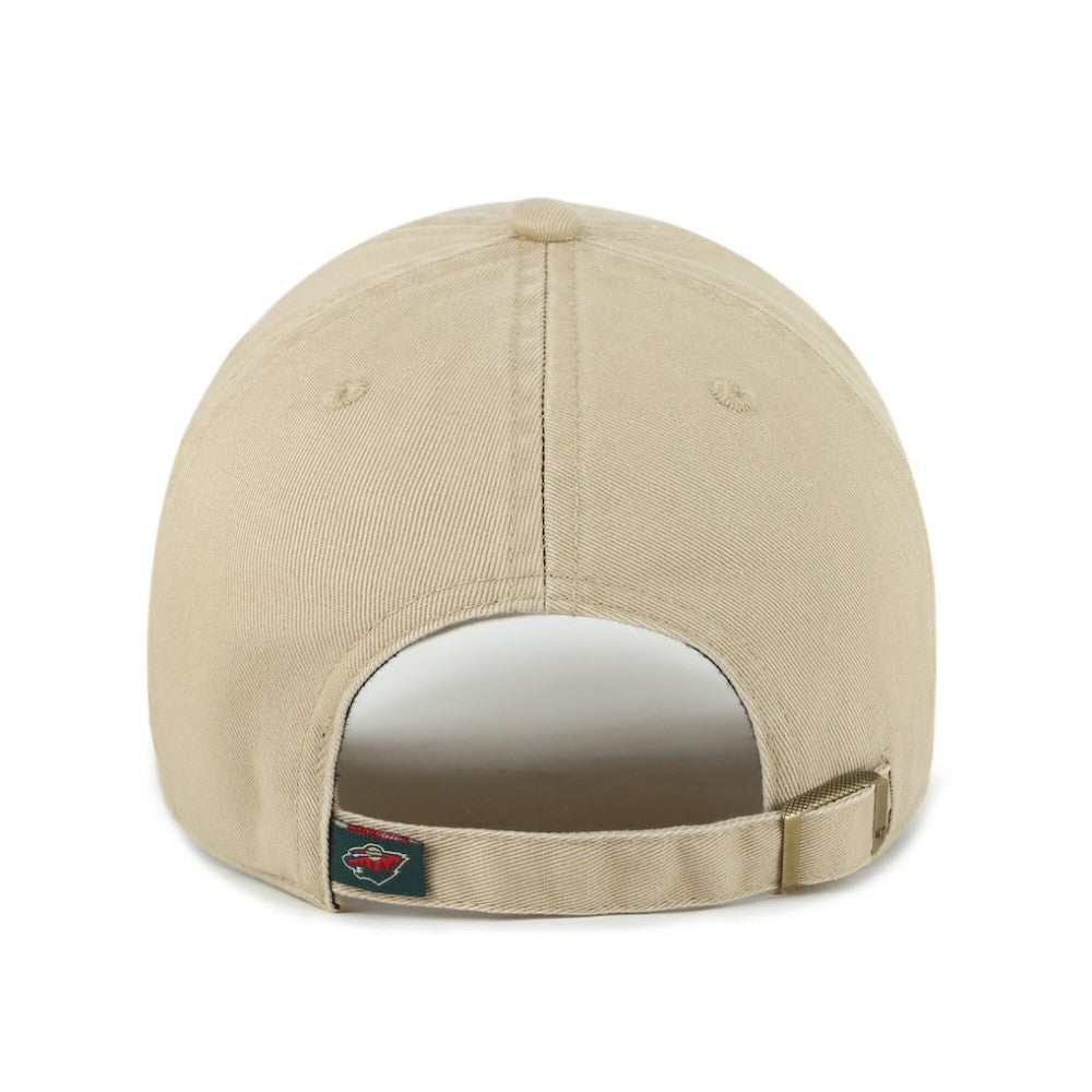 Minnesota Wild '47 Logo Clean Up Adjustable Hat Khaki