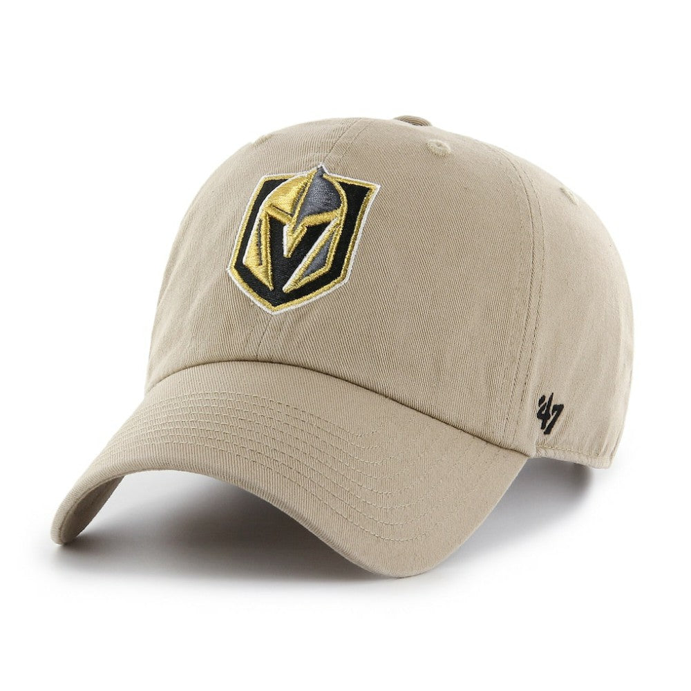 Vegas Golden Knights '47 Logo Clean Up Adjustable Hat Khaki