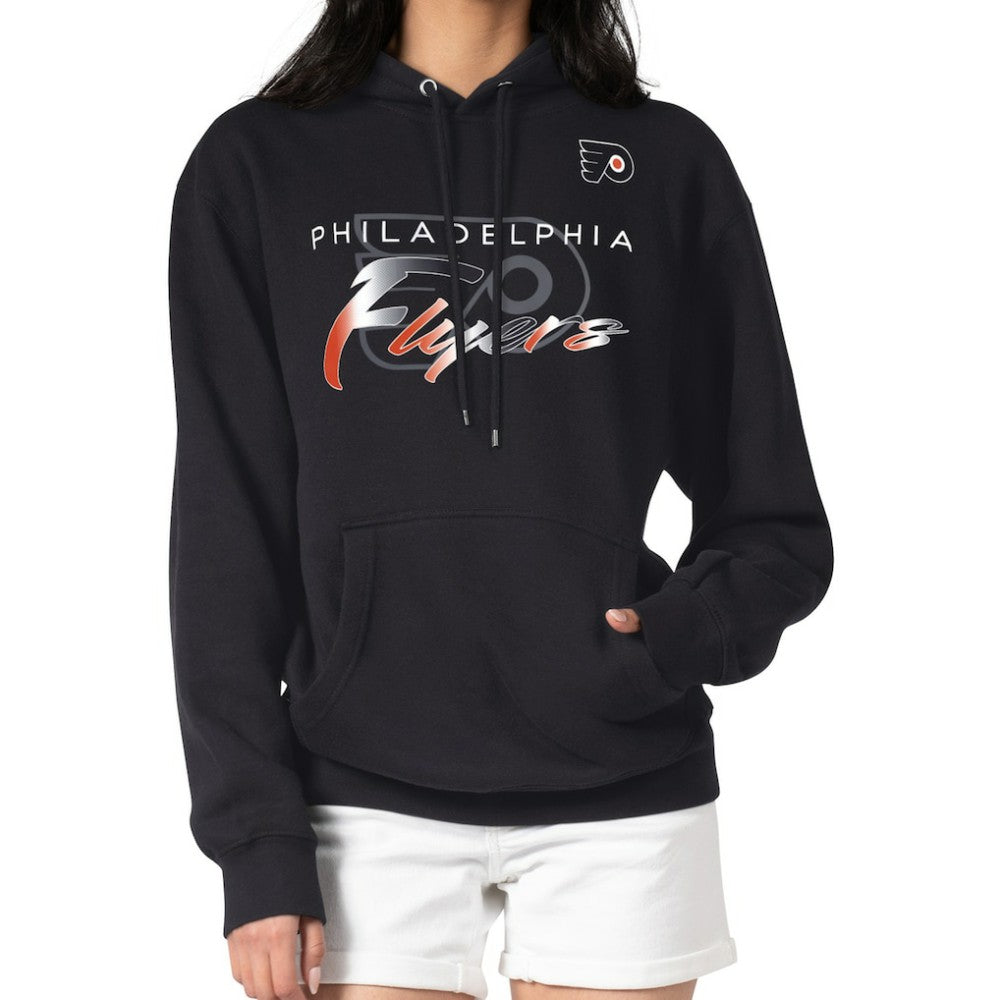 Philadelphia Flyers G-III 4Her by Carl Banks Shadow Logo Fleece Pullover Hoodie Black