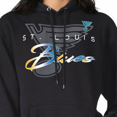 St. Louis Blues G-III 4Her by Carl Banks Shadow Logo Fleece Pullover Hoodie Black
