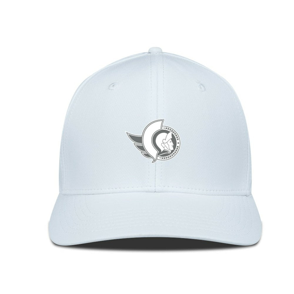 Ottawa Senators Levelwear Rise Slate & Snow Structured Flex Hat White