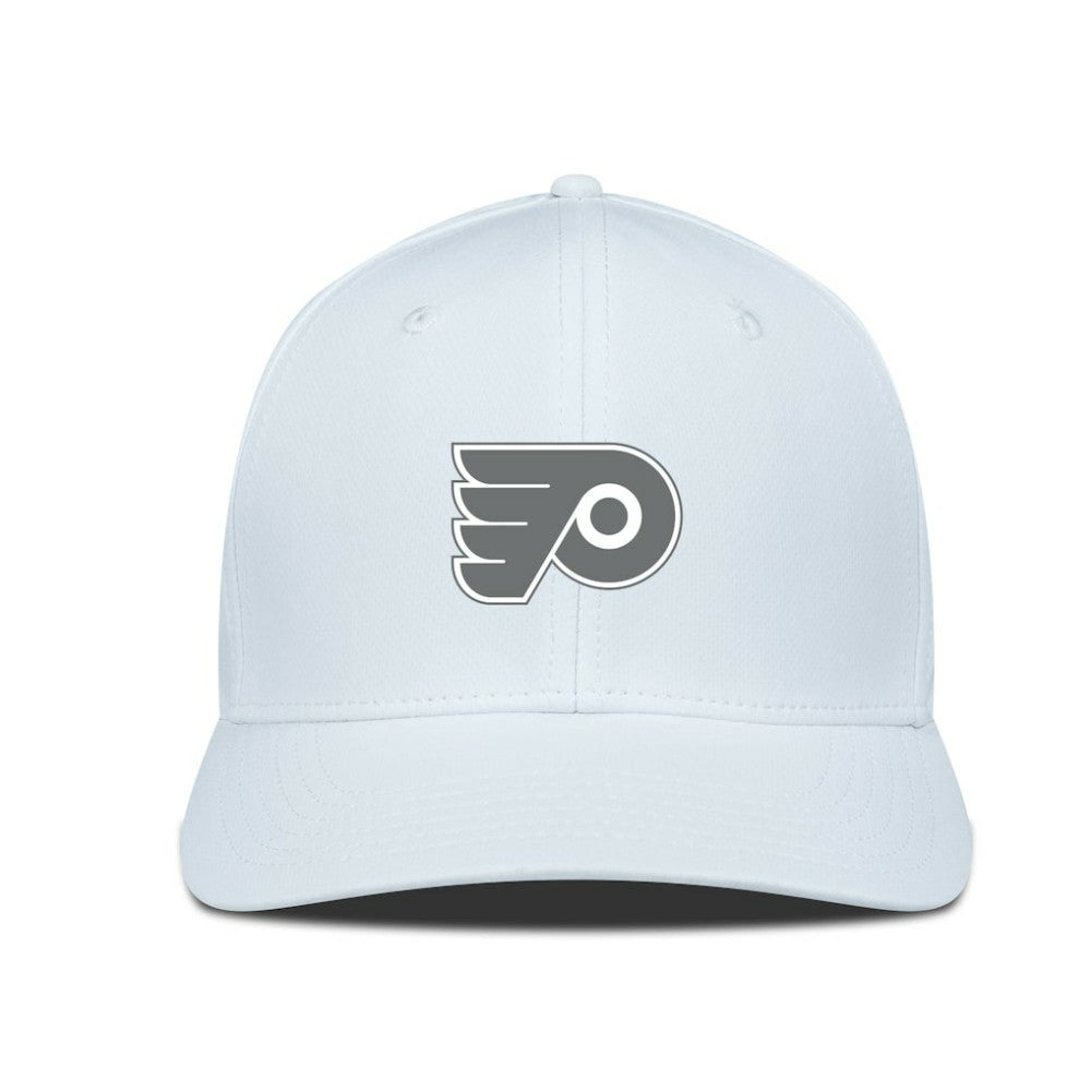 Philadelphia Flyers Levelwear Rise Slate & Snow Structured Flex Hat White