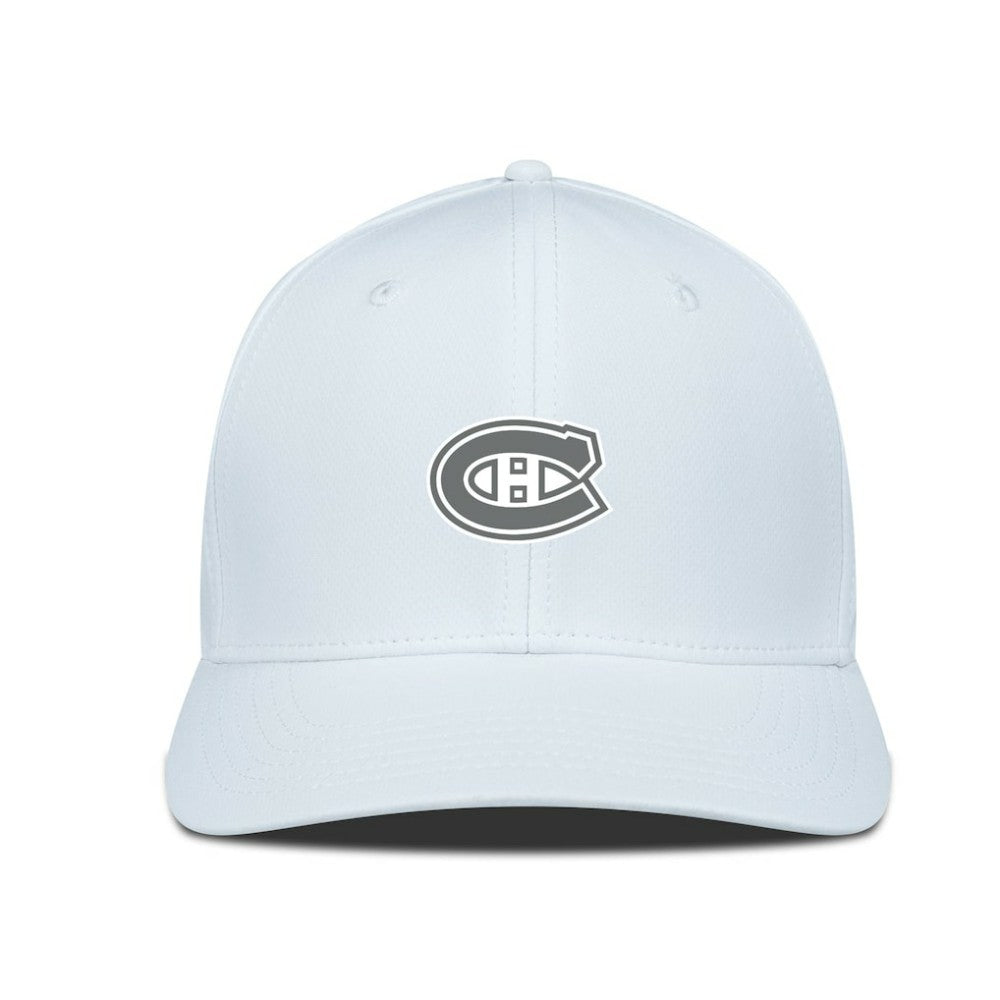 Montreal Canadiens Levelwear Rise Slate & Snow Structured Flex Hat White