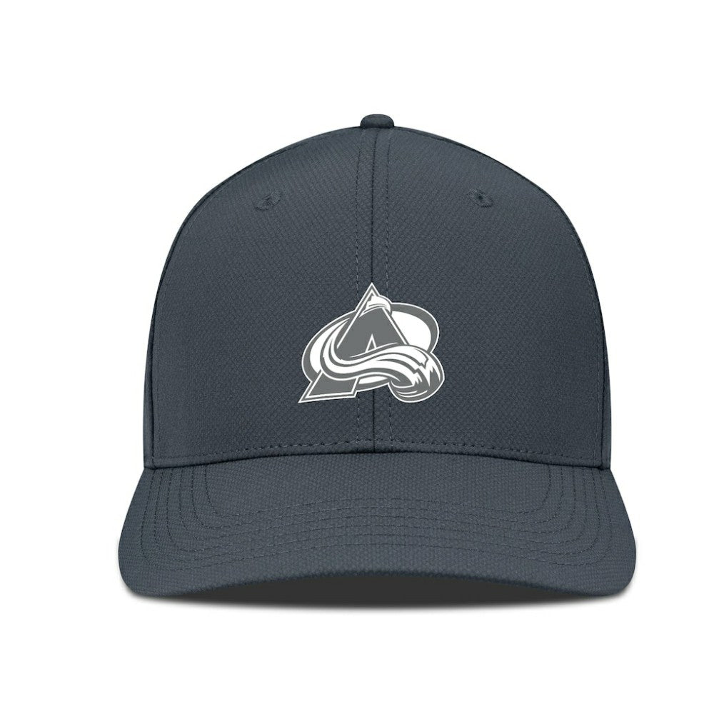 Colorado Avalanche Levelwear Rise Slate & Snow Structured Flex Hat Charcoal