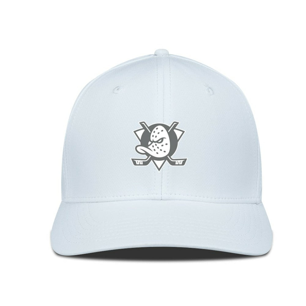Anaheim Ducks Levelwear Rise Slate & Snow Structured Flex Hat White