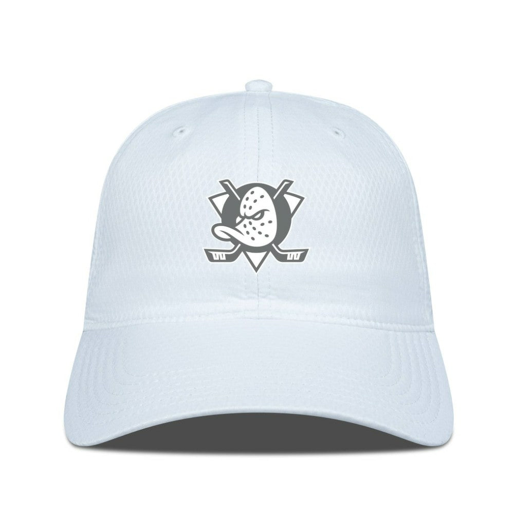 Anaheim Ducks Levelwear Matrix Slate & Snow Unstructured Adjustable Hat White