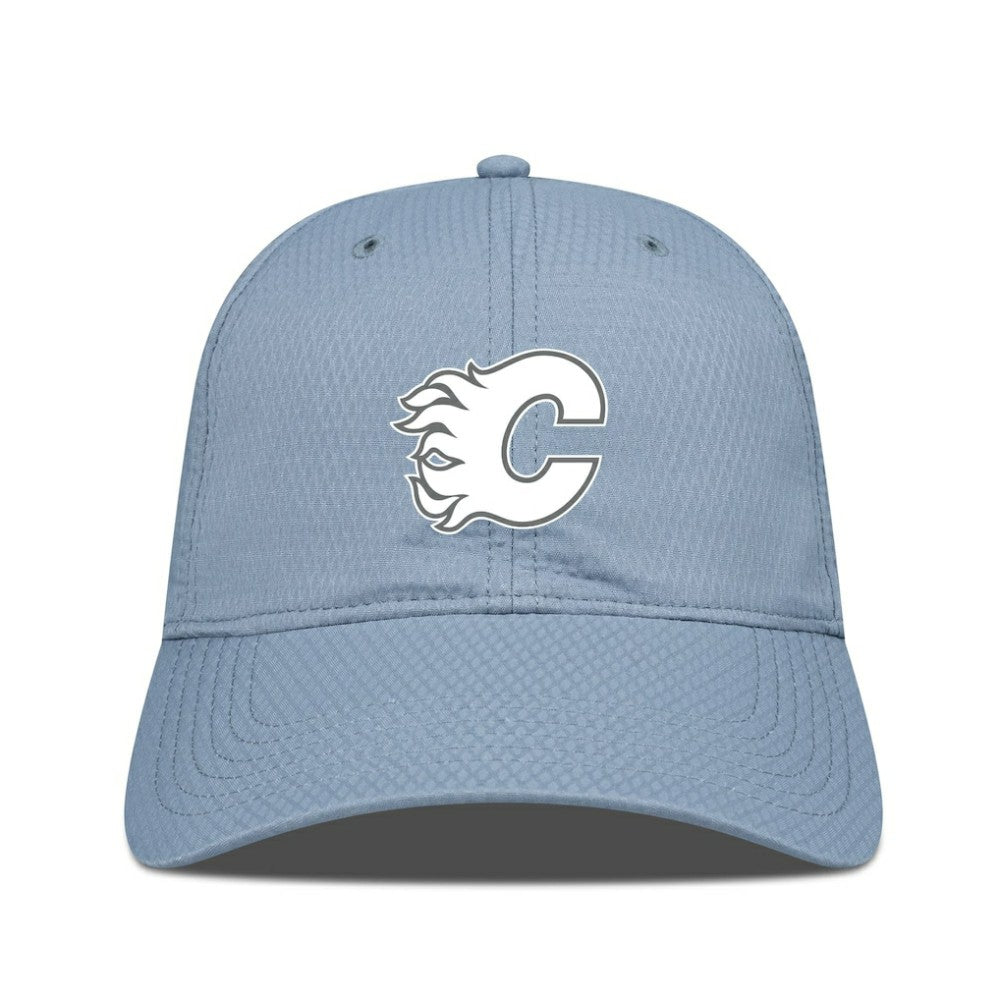 Calgary Flames Levelwear Matrix Slate & Snow Unstructured Adjustable Hat Blue