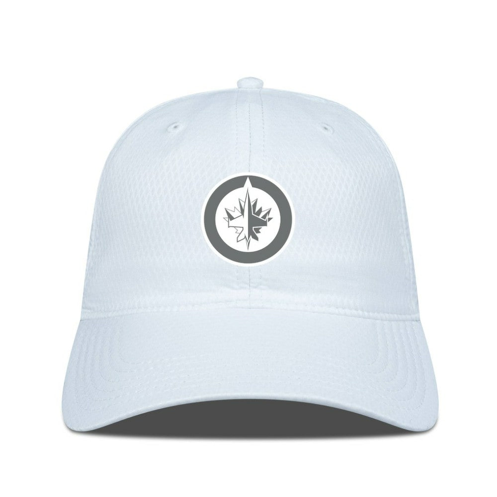 Winnipeg Jets Levelwear Matrix Slate & Snow Unstructured Adjustable Hat White
