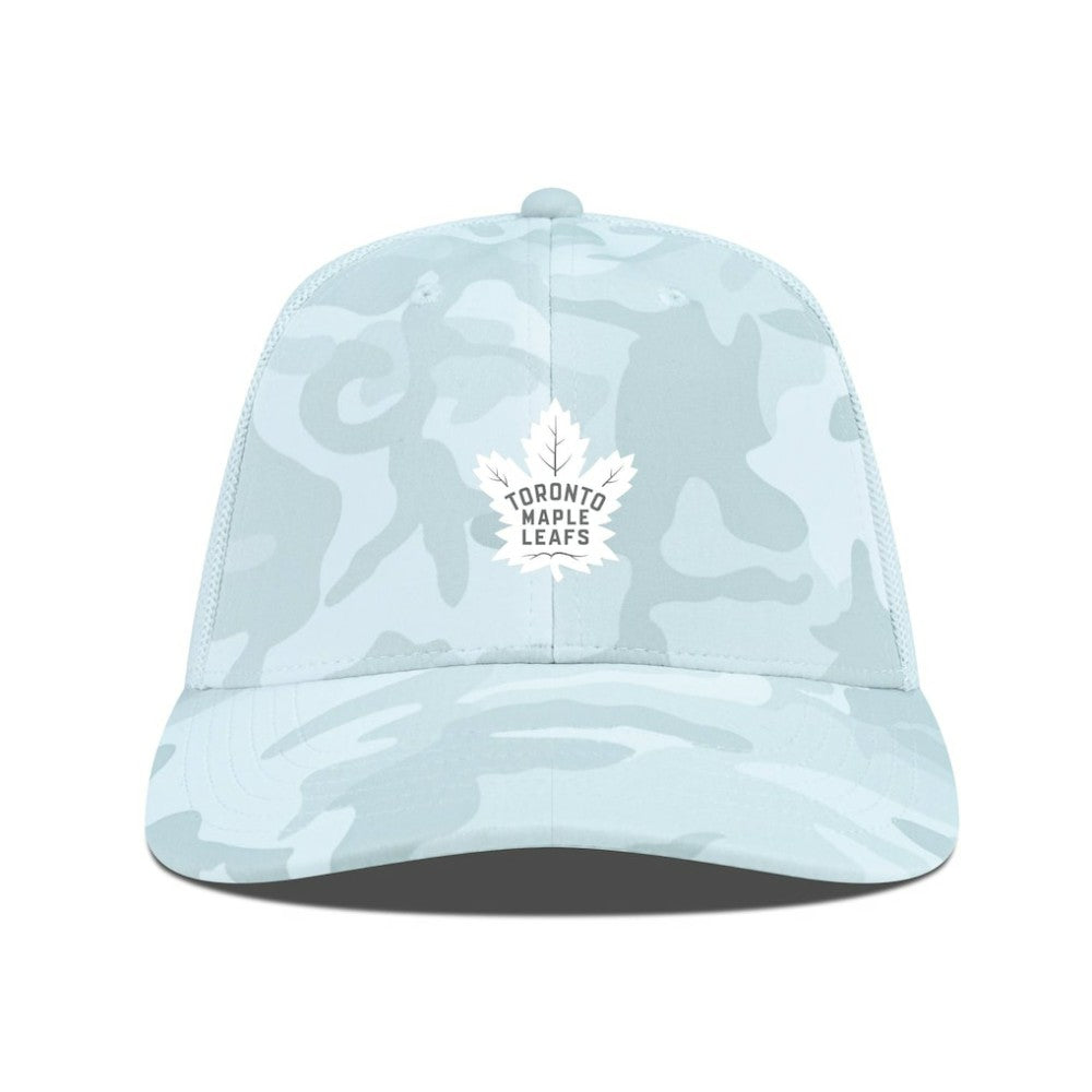 Toronto Maple Leafs Levelwear Clash Slate & Snow Meshback Flex Hat Camo