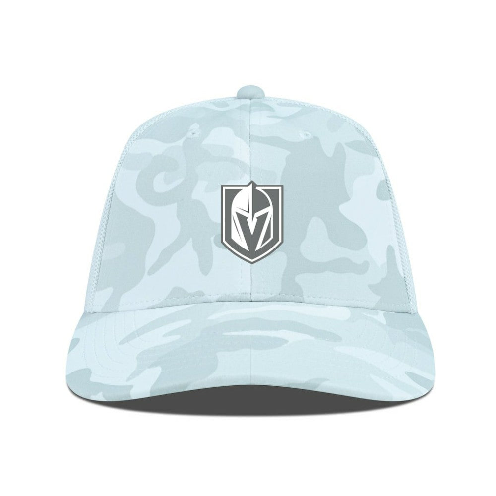 Vegas Golden Knights Levelwear Clash Slate & Snow Meshback Flex Hat Camo