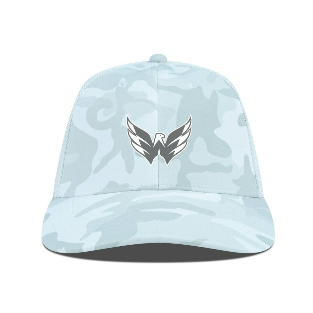 Washington Capitals Levelwear Clash Slate & Snow Meshback Flex Hat Camo