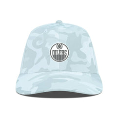 Edmonton Oilers Levelwear Clash Slate & Snow Meshback Flex Hat Camo