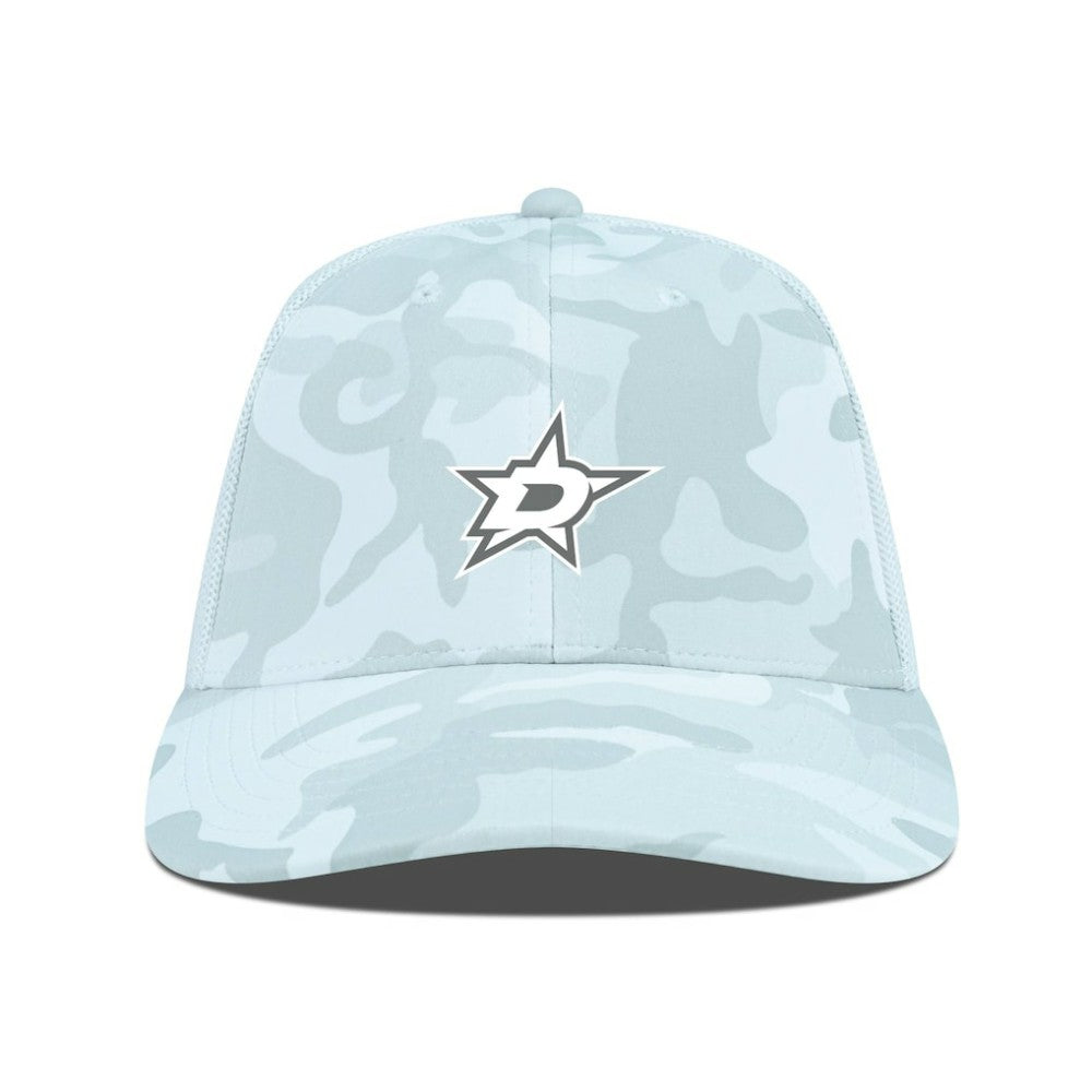 Dallas Stars Levelwear Clash Slate & Snow Meshback Flex Hat Camo
