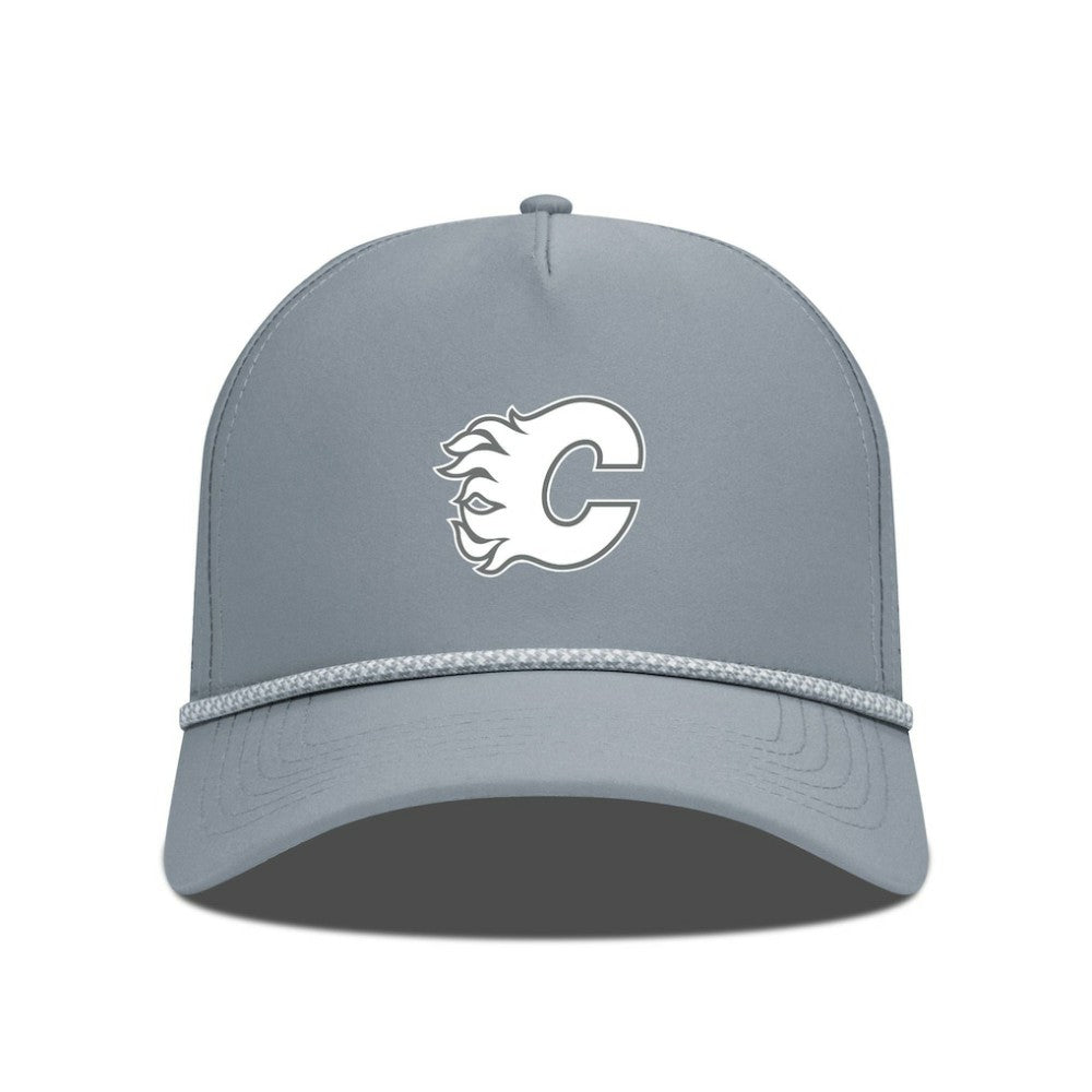Calgary Flames Levelwear Gordon Slate & Snow Rope Adjustable Hat Gray