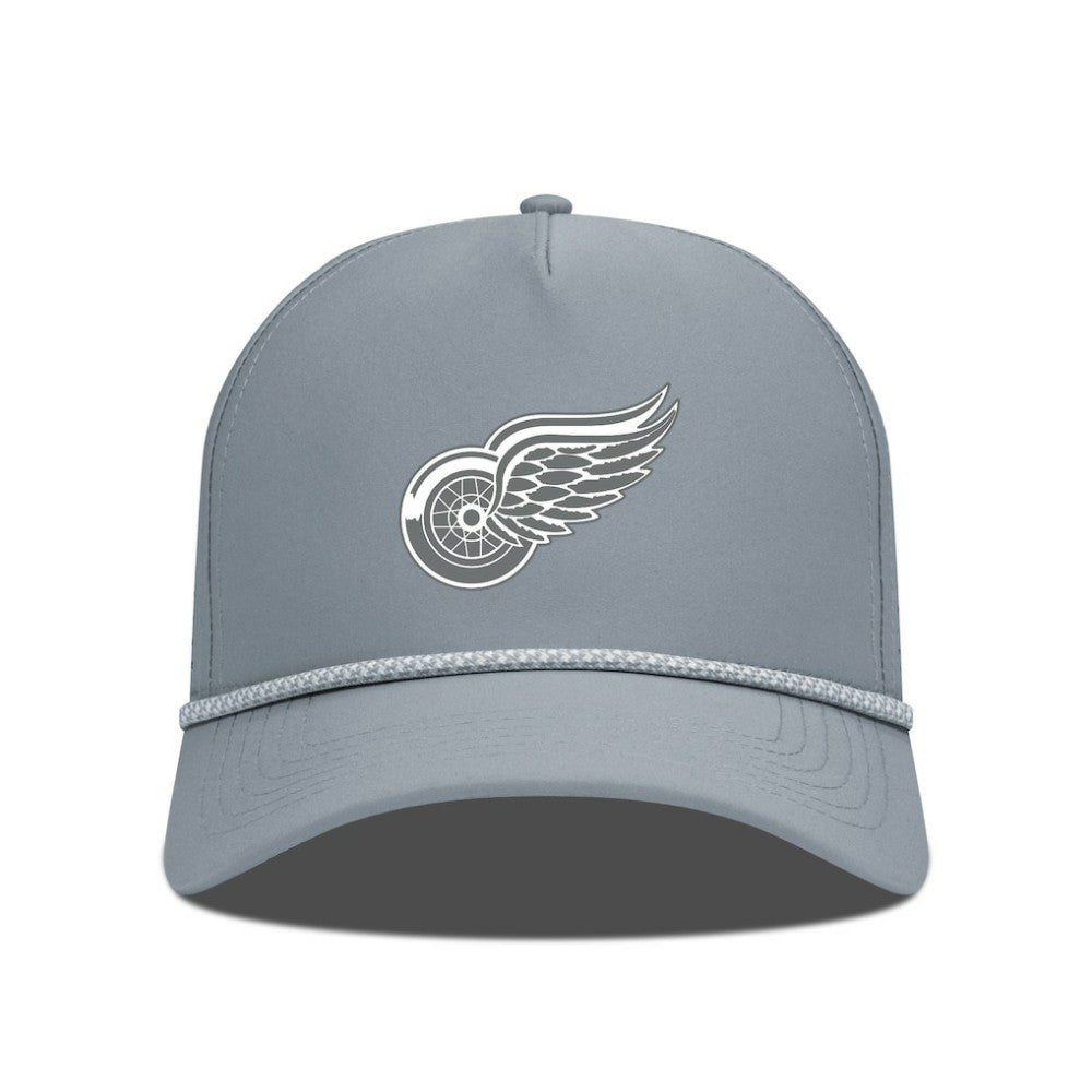 Detroit Red Wings Levelwear Gordon Slate & Snow Rope Adjustable Hat Gray