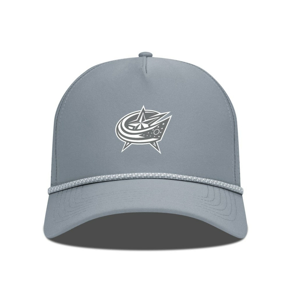 Columbus Blue Jackets Levelwear Gordon Slate & Snow Rope Adjustable Hat Gray